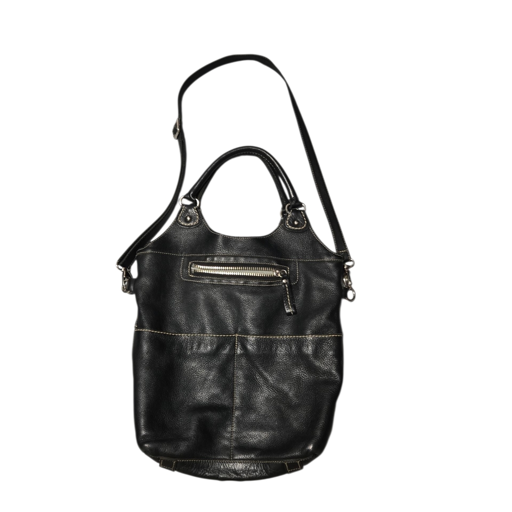 Roots Black Leather Purse